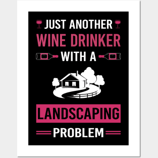 Wine Drinker Landscaping Landscape Landscaper Posters and Art